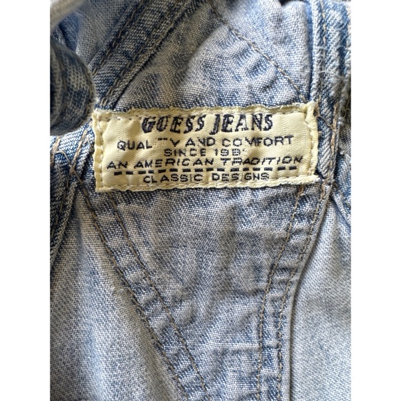 Vintage 90s Guess Denim Overalls Size XL - Picture 8 of 10